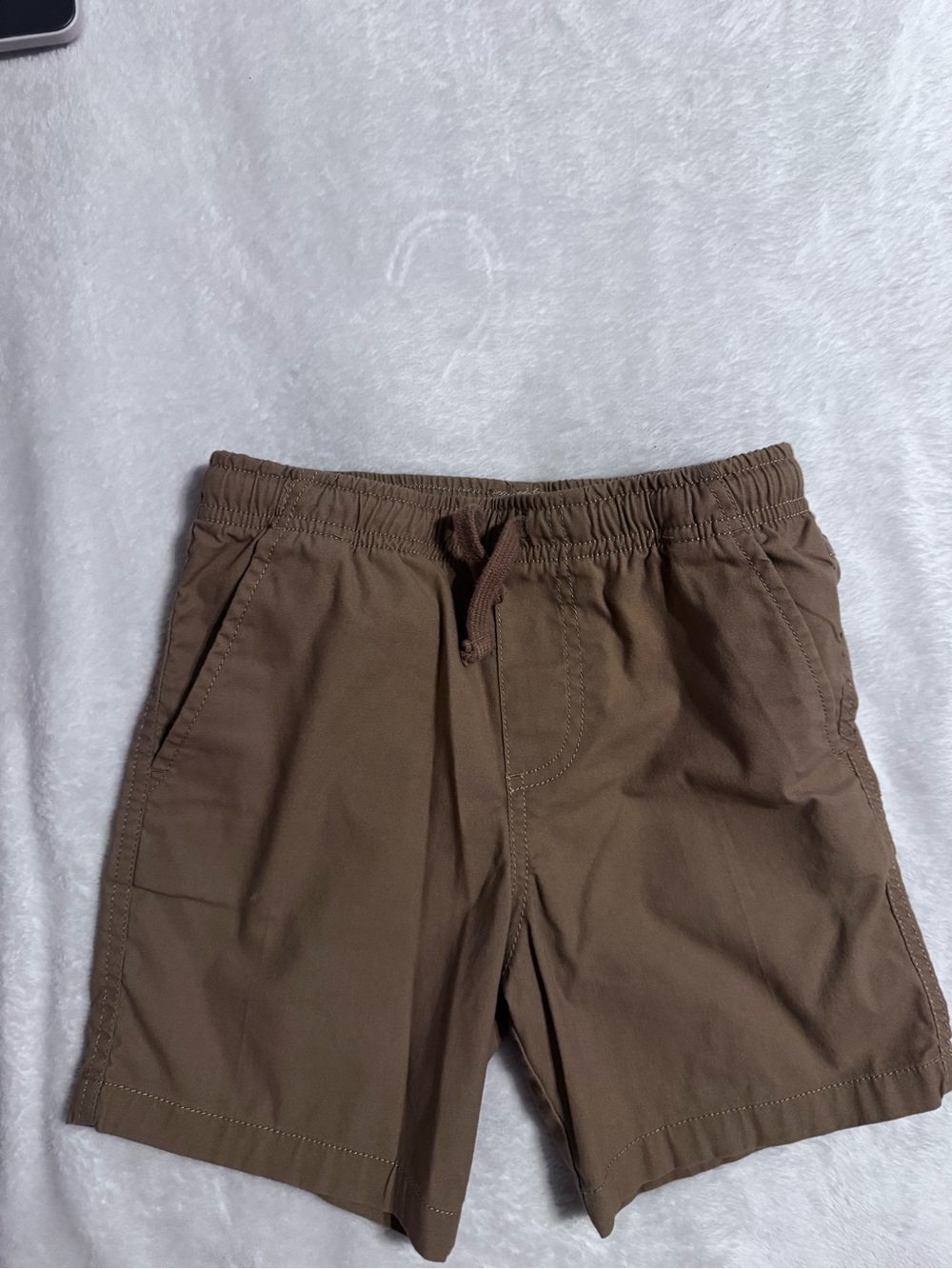 wonder nation Tan Elastic Waist Shorts